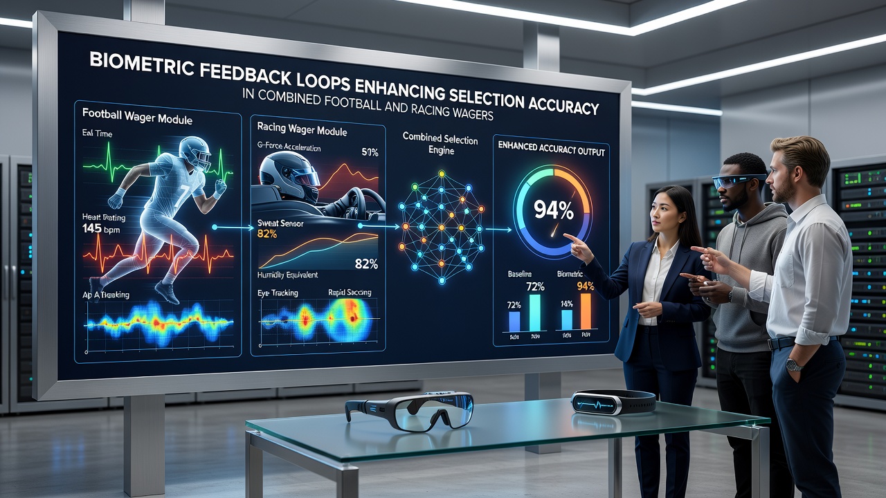 Dashboard displaying synchronized biometric streams from a Premier League fixture and an afternoon race meeting