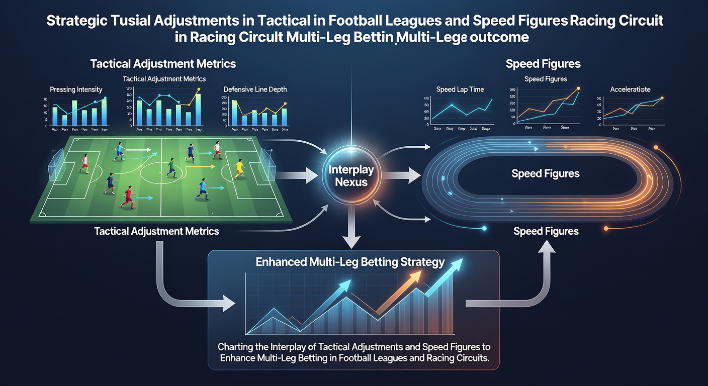 Diagram showing tactical formations in soccer alongside speed figure charts from horse racing tracks used for multi-leg betting analysis