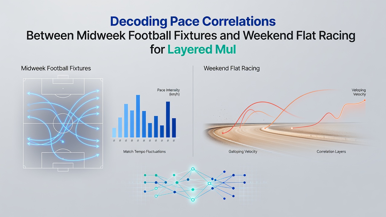 Chart showing statistical overlays between football intensity metrics and horse racing sectional times