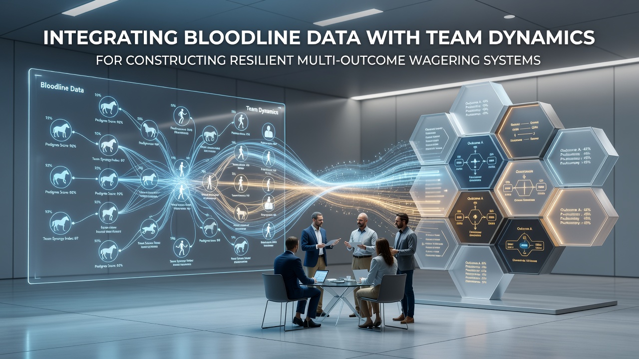 Visual representation of bloodline charts overlaid with team performance graphs used in multi-sport wagering models
